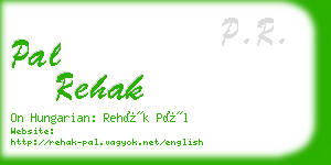 pal rehak business card